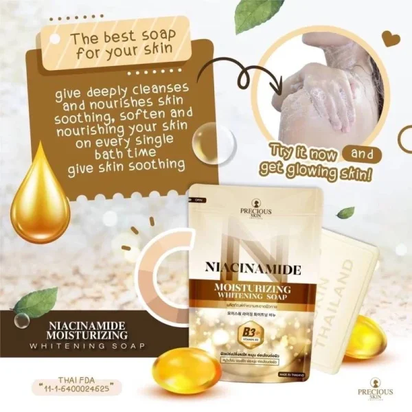 Precious Skin Niacinamide Moisturizing WWhitening Soap